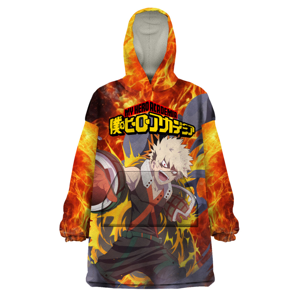 Katsuki Bakugou - My Hero Academia Wearable Blanket Hoodie Anime Style