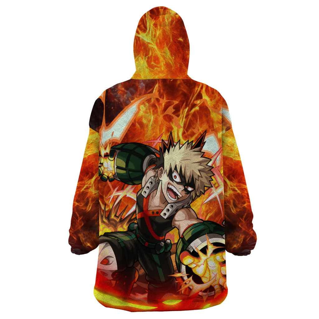 Katsuki Bakugou - My Hero Academia Wearable Blanket Hoodie Anime Style