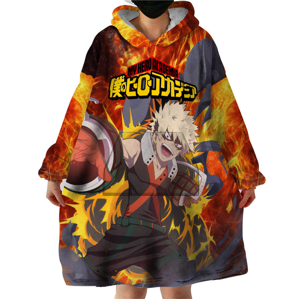 Katsuki Bakugou - My Hero Academia Wearable Blanket Hoodie Anime Style