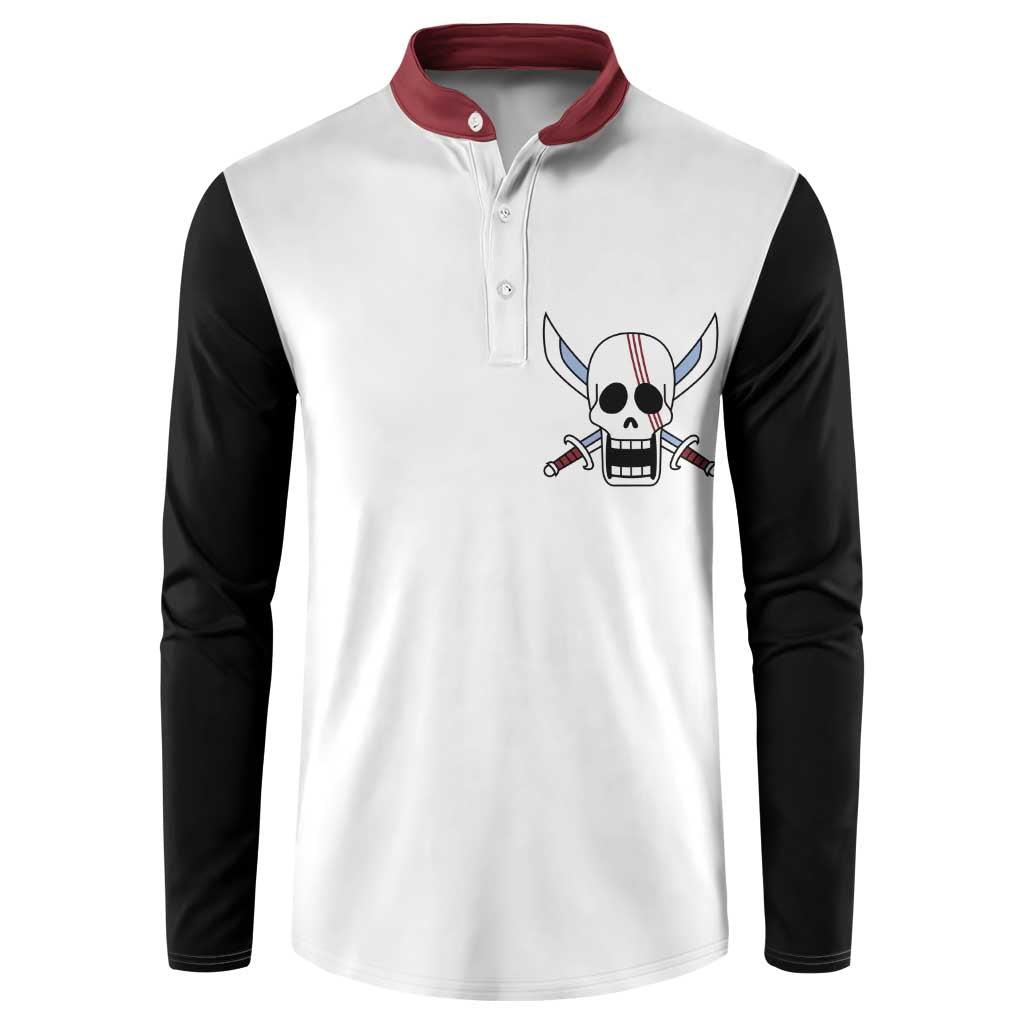 Shank Red Hair - One Piece Button Sweatshirt Anime Uniform Style