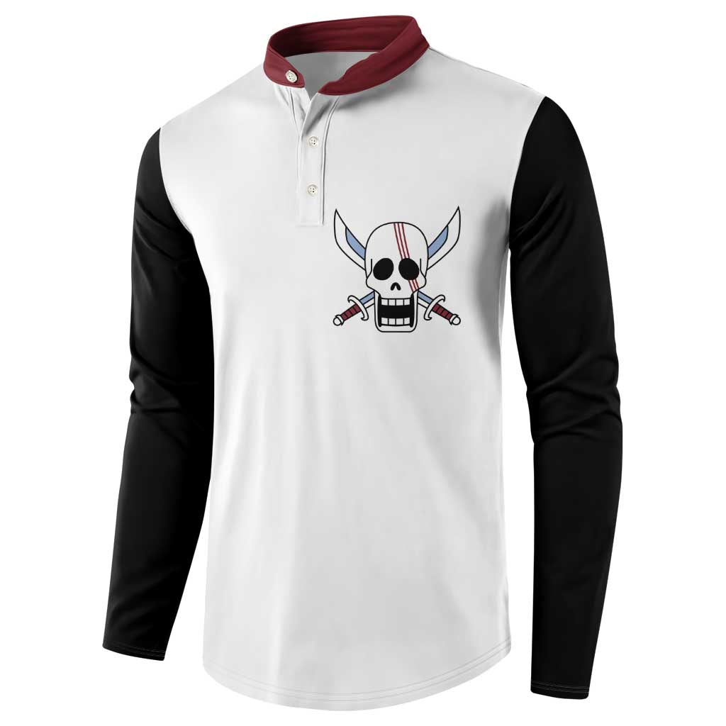 Shank Red Hair - One Piece Button Sweatshirt Anime Uniform Style