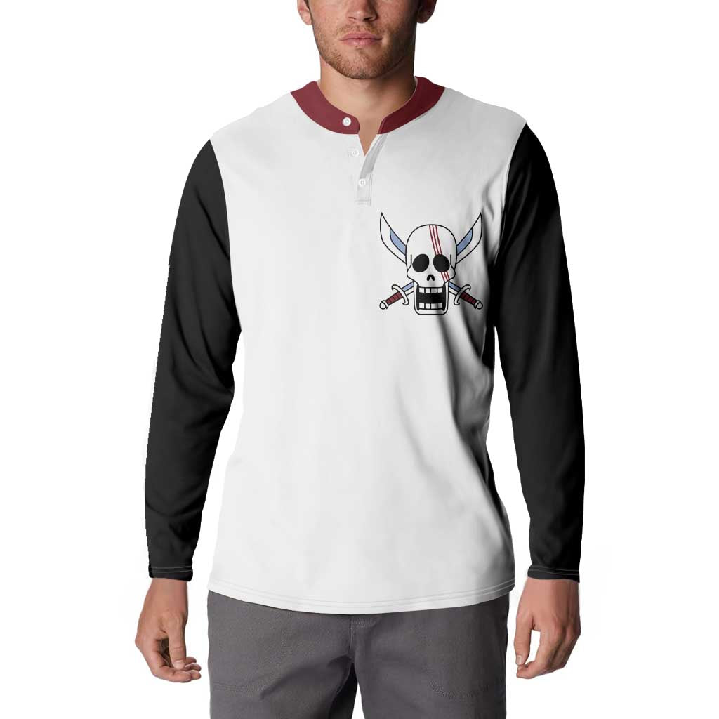 Shank Red Hair - One Piece Button Sweatshirt Anime Uniform Style