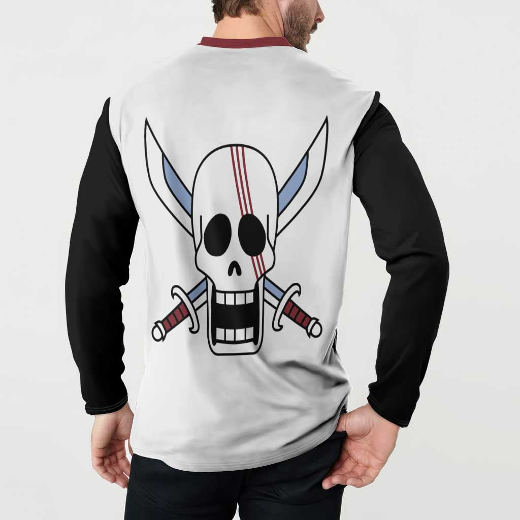 Shank Red Hair - One Piece Button Sweatshirt Anime Uniform Style