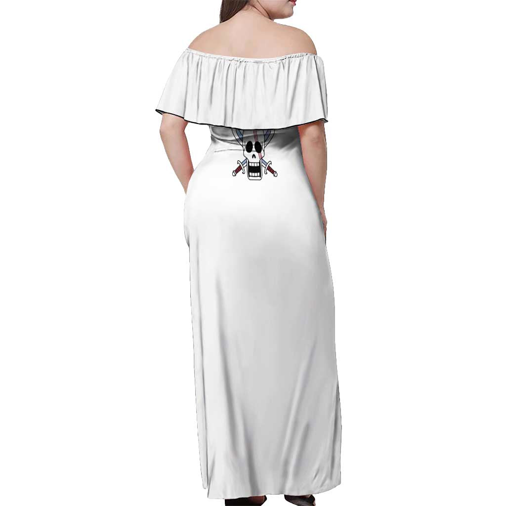 Shank Red Hair - One Piece Off Shoulder Maxi Dress Anime Uniform Style