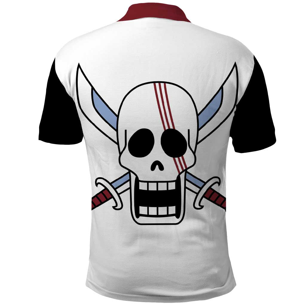Shank Red Hair - One Piece Polo Shirt Anime Uniform Style