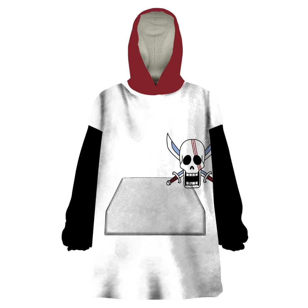 Shank Red Hair - One Piece Wearable Blanket Hoodie Anime Uniform Style