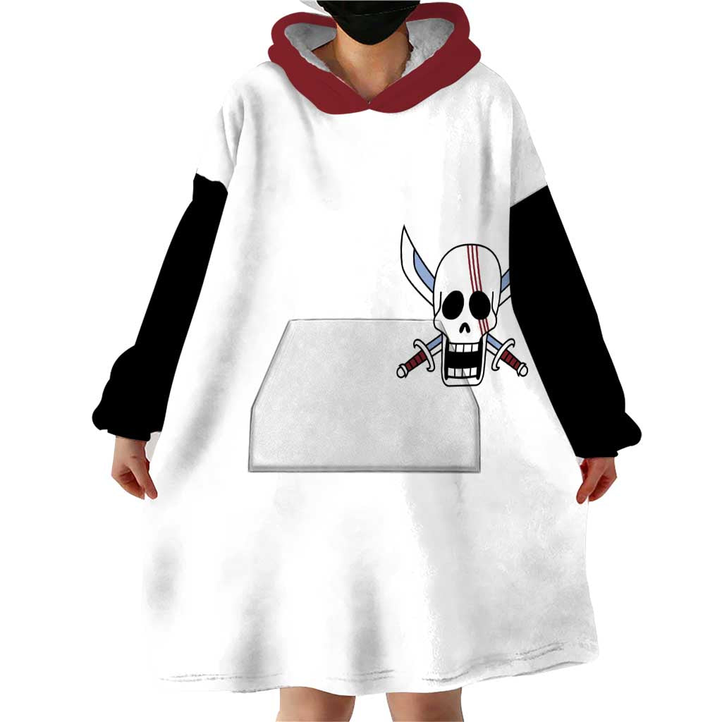 Shank Red Hair - One Piece Wearable Blanket Hoodie Anime Uniform Style