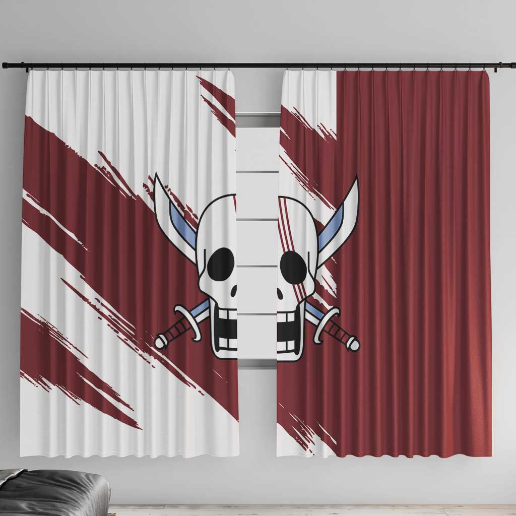 Shank Red Hair - One Piece Window Curtain Anime Uniform Style