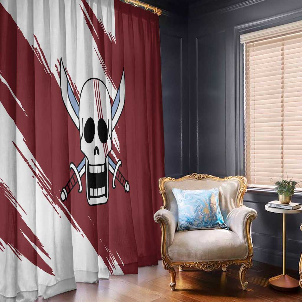 Shank Red Hair - One Piece Window Curtain Anime Uniform Style