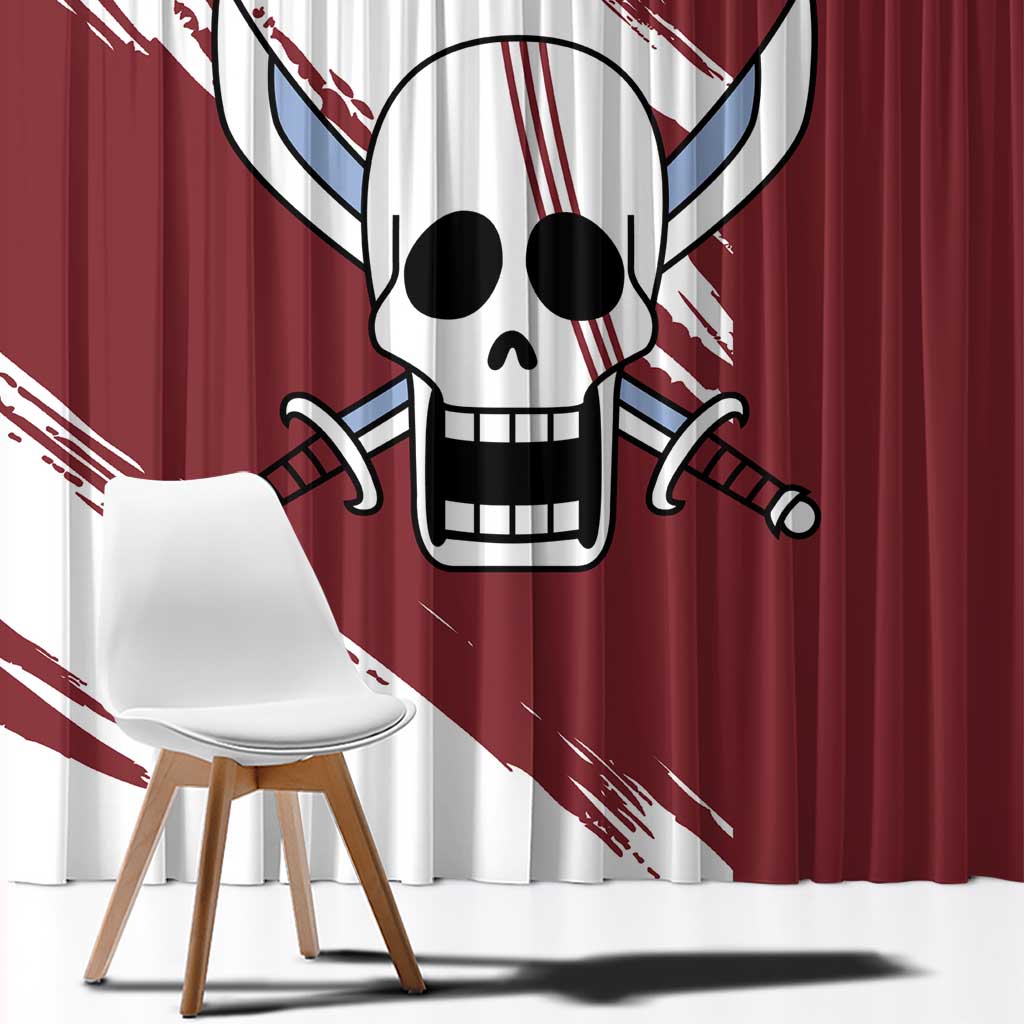 Shank Red Hair - One Piece Window Curtain Anime Uniform Style