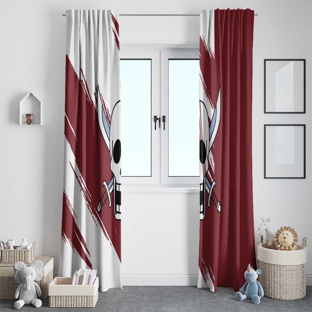 Shank Red Hair - One Piece Window Curtain Anime Uniform Style