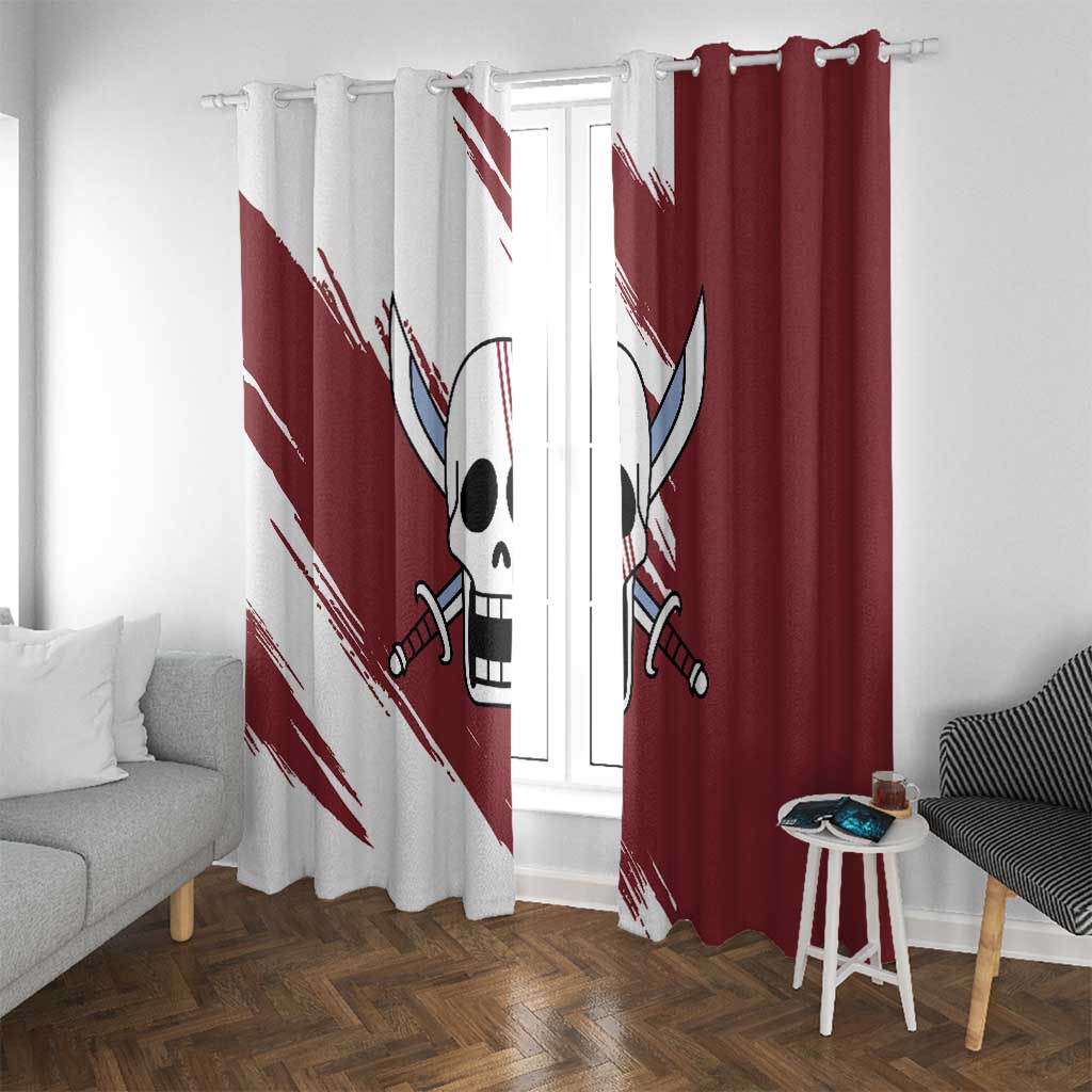 Shank Red Hair - One Piece Window Curtain Anime Uniform Style