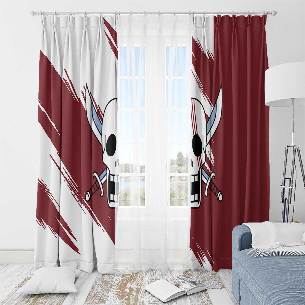 Shank Red Hair - One Piece Window Curtain Anime Uniform Style