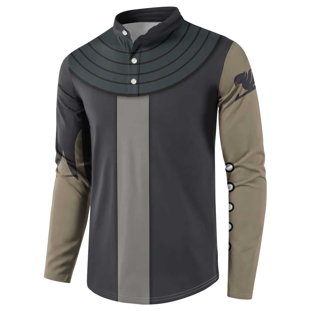 Gajeel Redfox - Fairy Tail Button Sweatshirt Anime Uniform Style