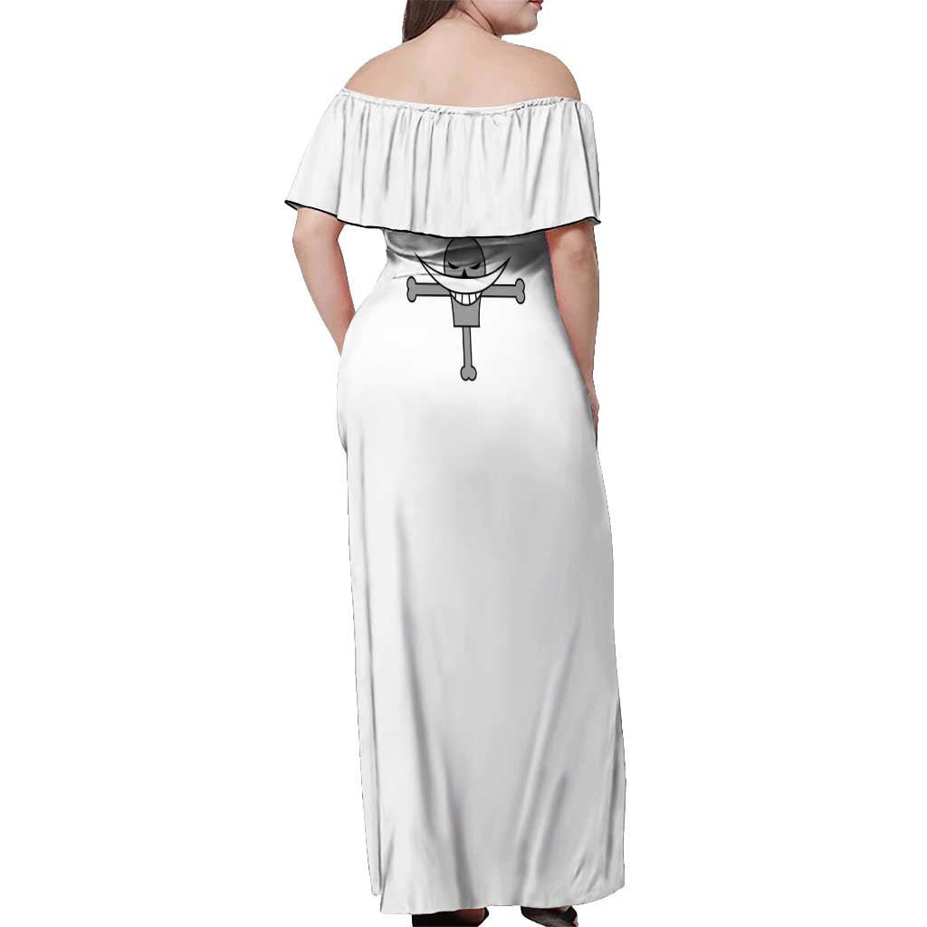 Edward Newgate - White Beard - One Piece Off Shoulder Maxi Dress Anime Uniform Style