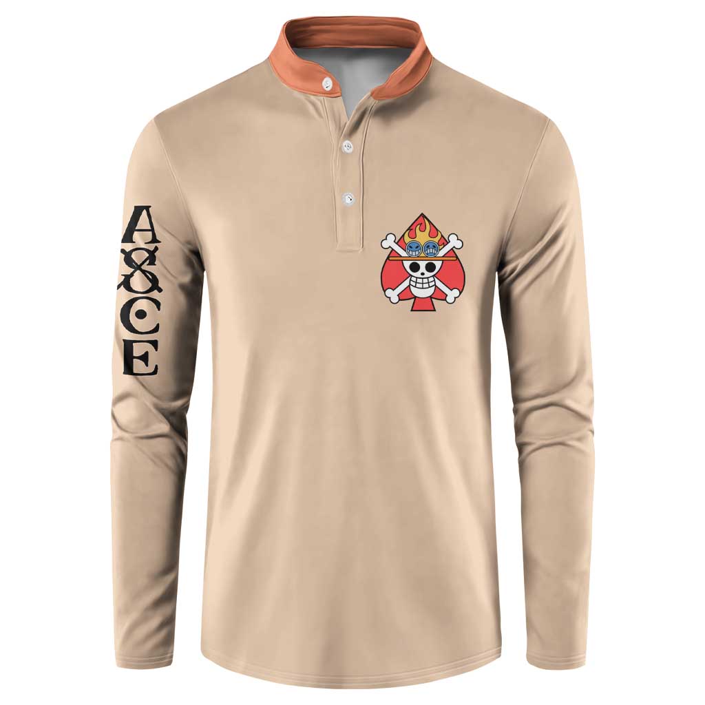 Portgas D. Ace - One Piece Button Sweatshirt Anime Uniform Style
