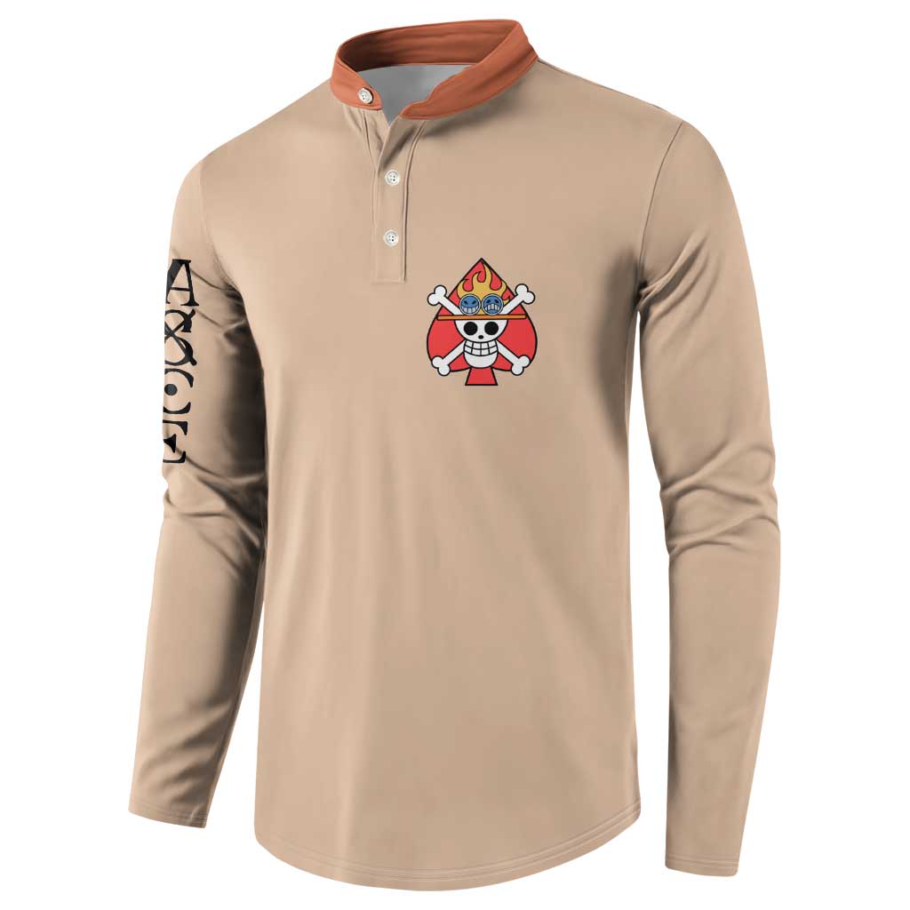 Portgas D. Ace - One Piece Button Sweatshirt Anime Uniform Style