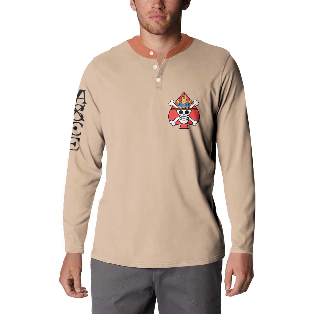 Portgas D. Ace - One Piece Button Sweatshirt Anime Uniform Style