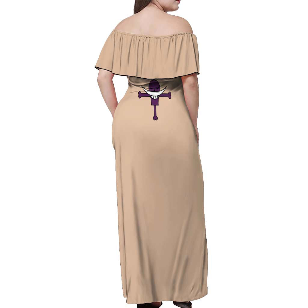 Portgas D. Ace - One Piece Off Shoulder Maxi Dress Anime Uniform Style