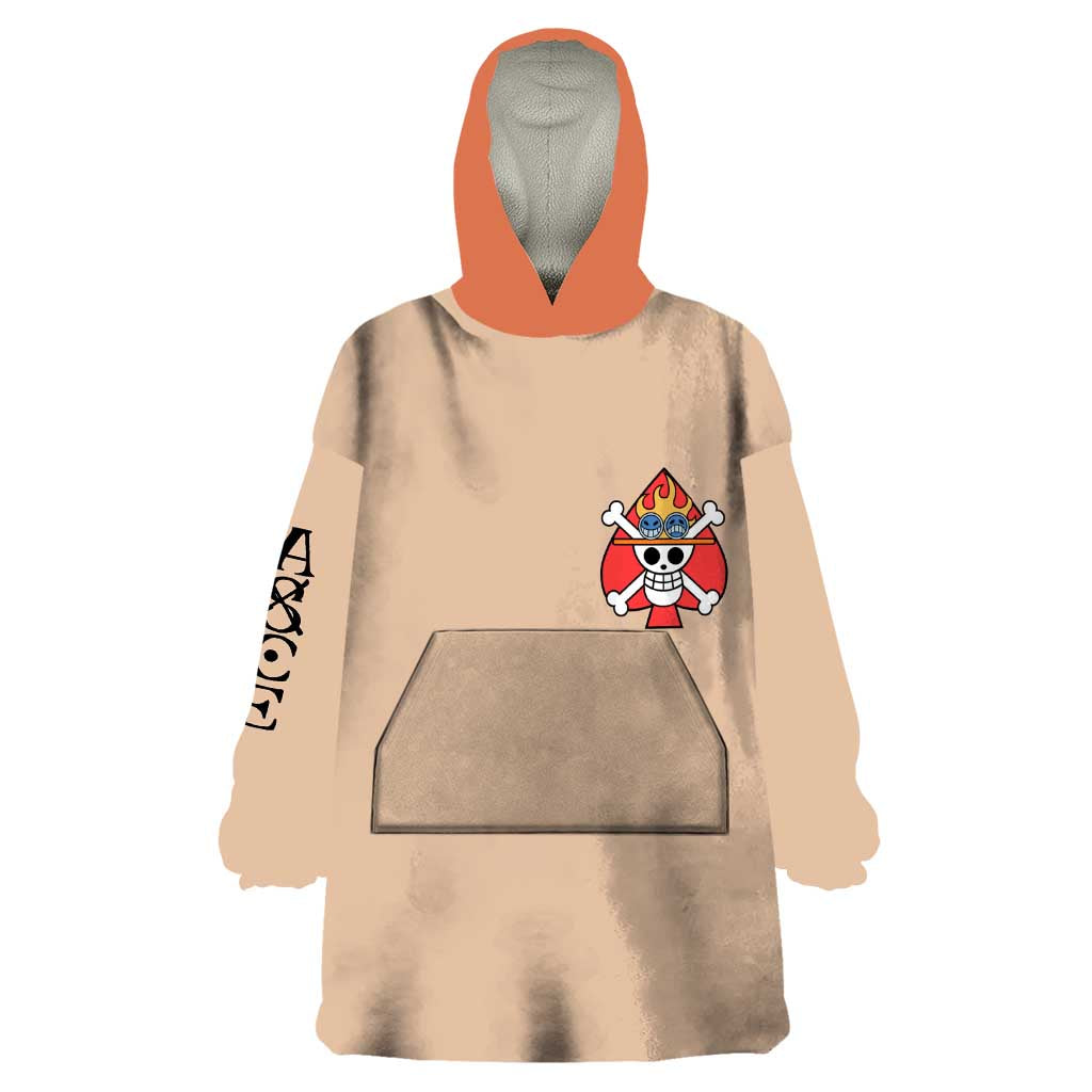 Portgas D. Ace - One Piece Wearable Blanket Hoodie Anime Uniform Style