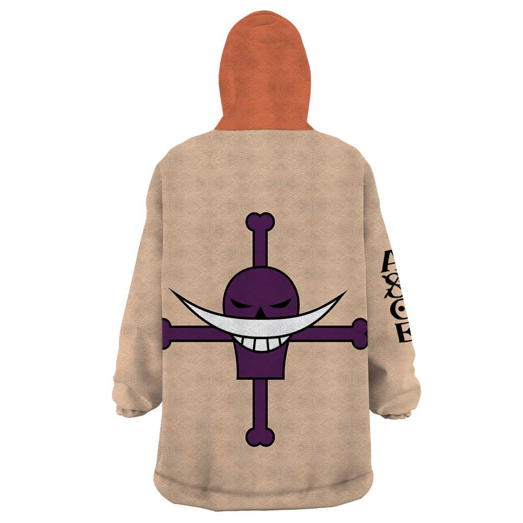 Portgas D. Ace - One Piece Wearable Blanket Hoodie Anime Uniform Style