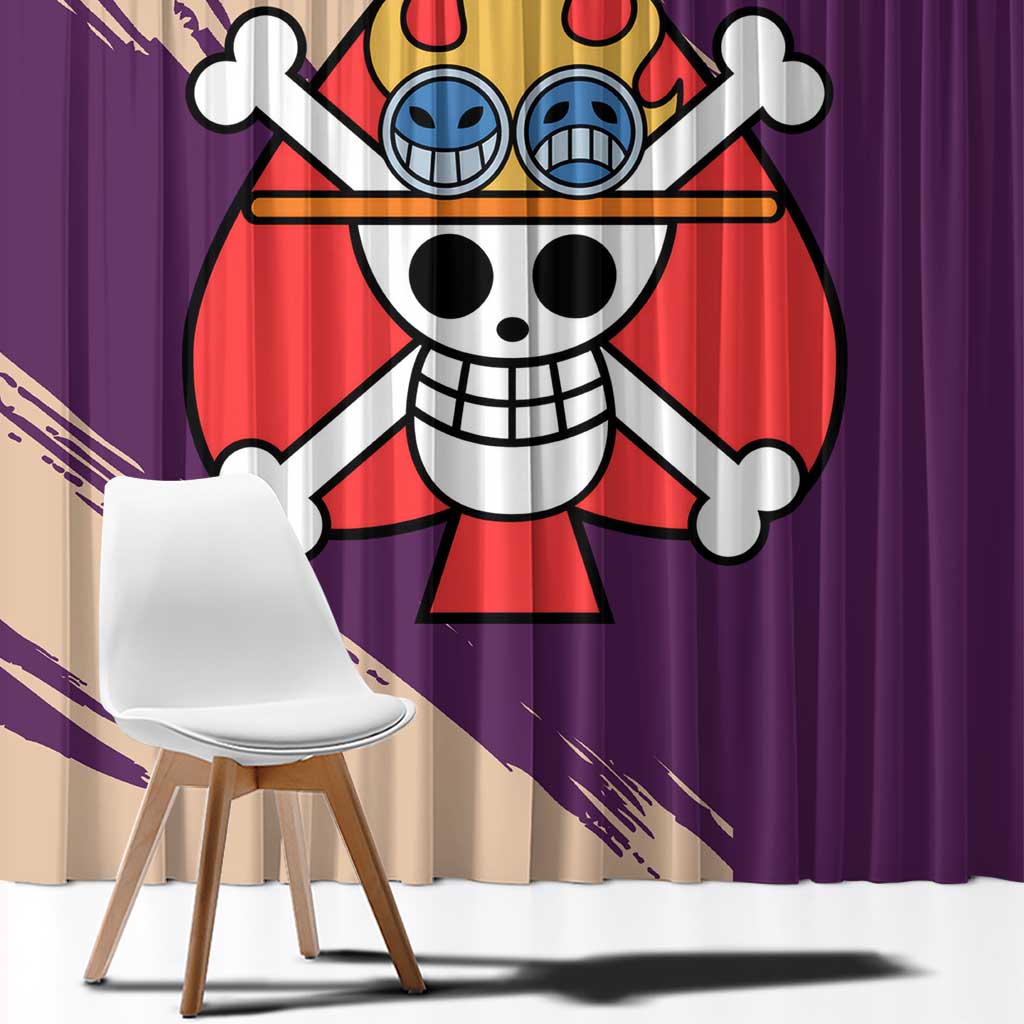 Portgas D. Ace - One Piece Window Curtain Anime Uniform Style