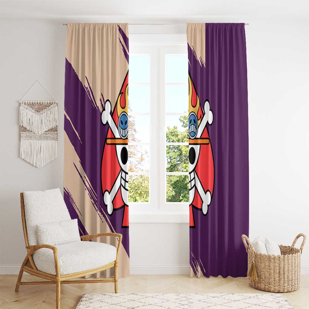 Portgas D. Ace - One Piece Window Curtain Anime Uniform Style