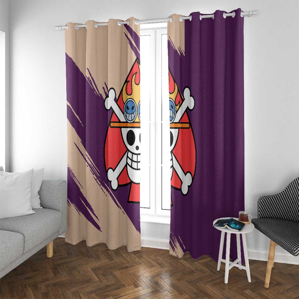 Portgas D. Ace - One Piece Window Curtain Anime Uniform Style