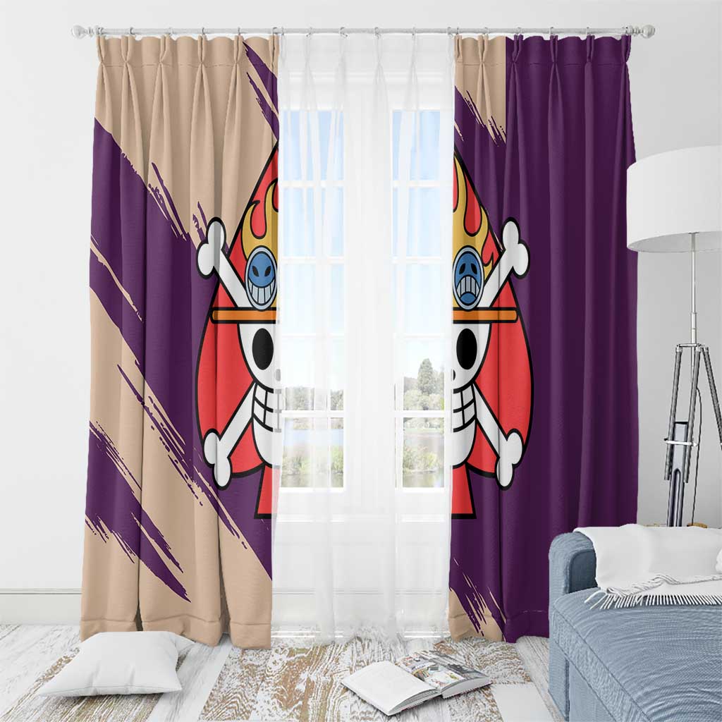 Portgas D. Ace - One Piece Window Curtain Anime Uniform Style