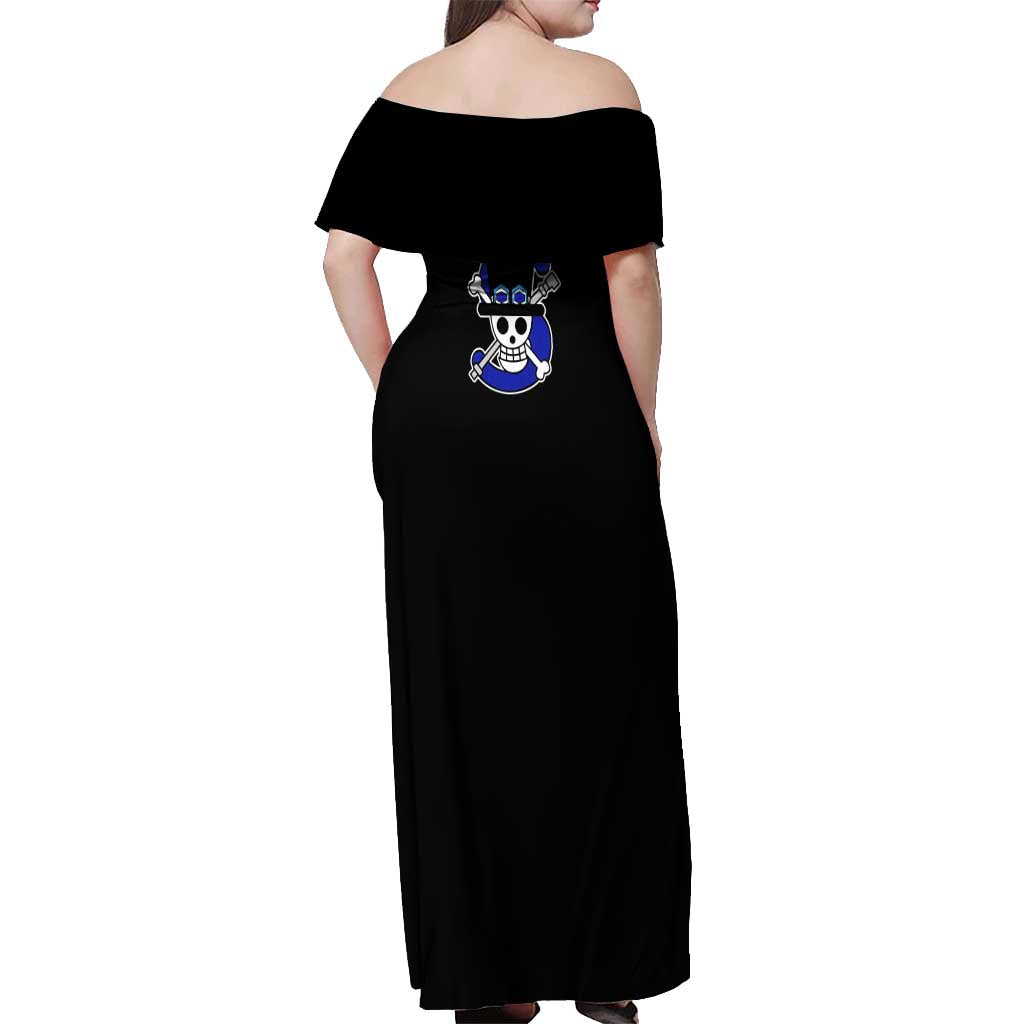 Sabo - One Piece Off Shoulder Maxi Dress Anime Uniform Style