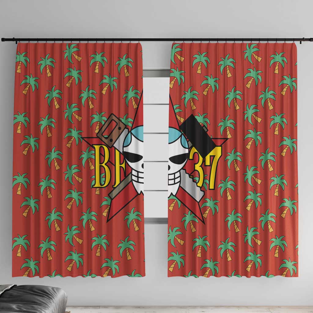 Franky - One Piece Window Curtain Anime Uniform Style
