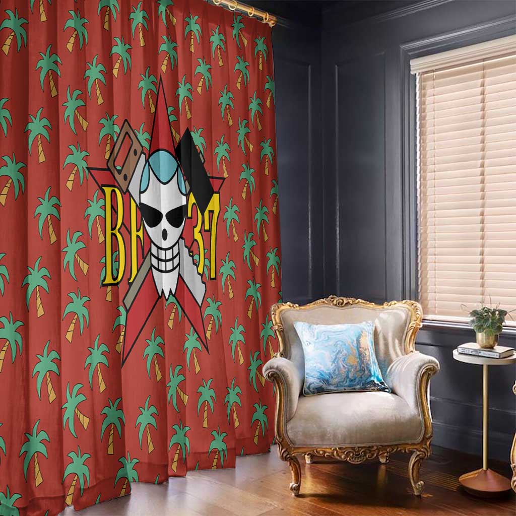 Franky - One Piece Window Curtain Anime Uniform Style