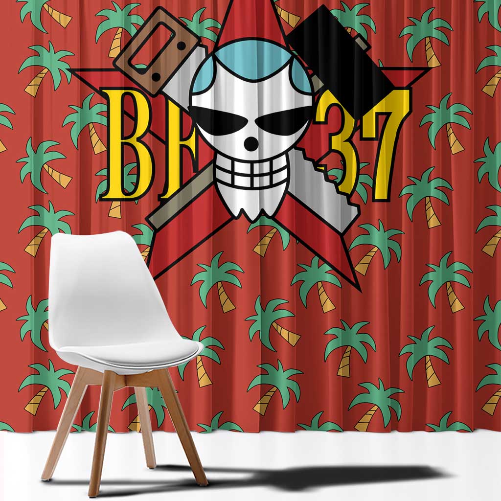 Franky - One Piece Window Curtain Anime Uniform Style