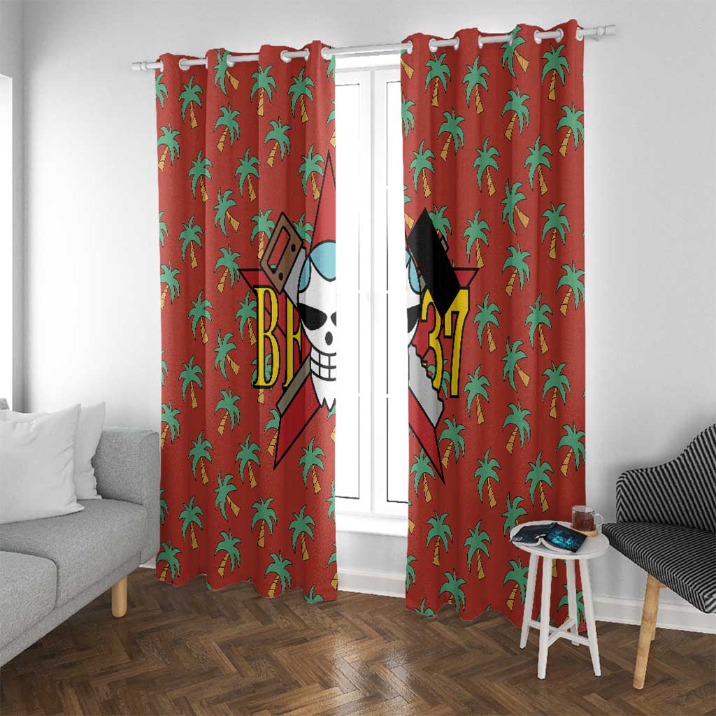 Franky - One Piece Window Curtain Anime Uniform Style