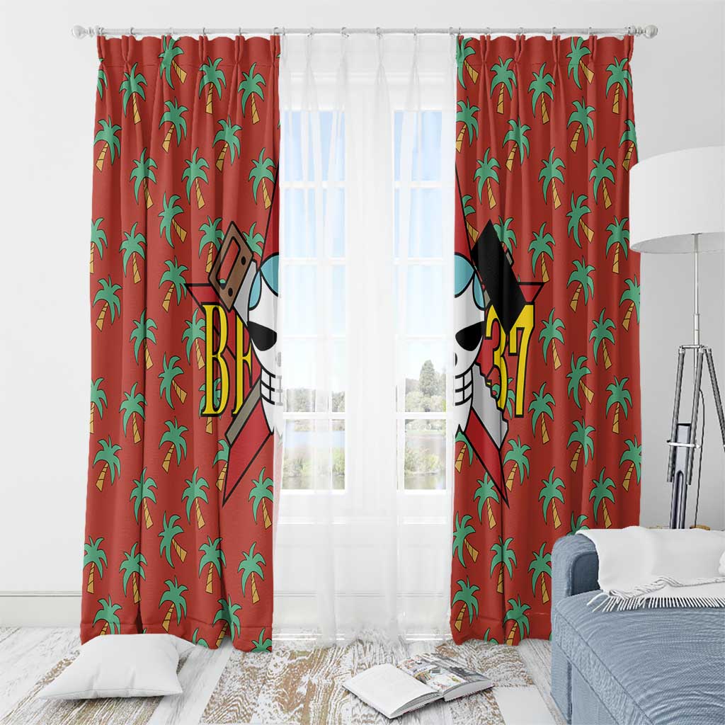 Franky - One Piece Window Curtain Anime Uniform Style