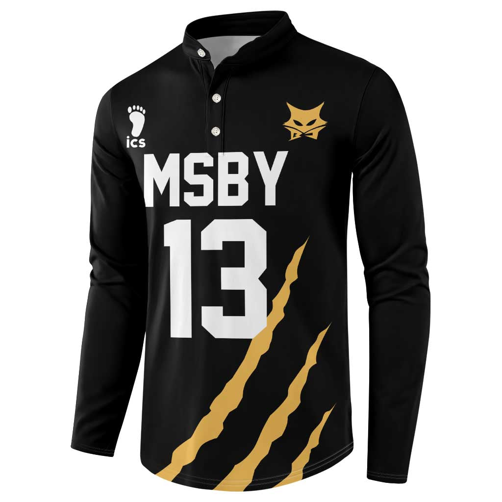 MSBY Atsumu Miya - Number 13 - Haikyu Button Sweatshirt Anime Uniform Style