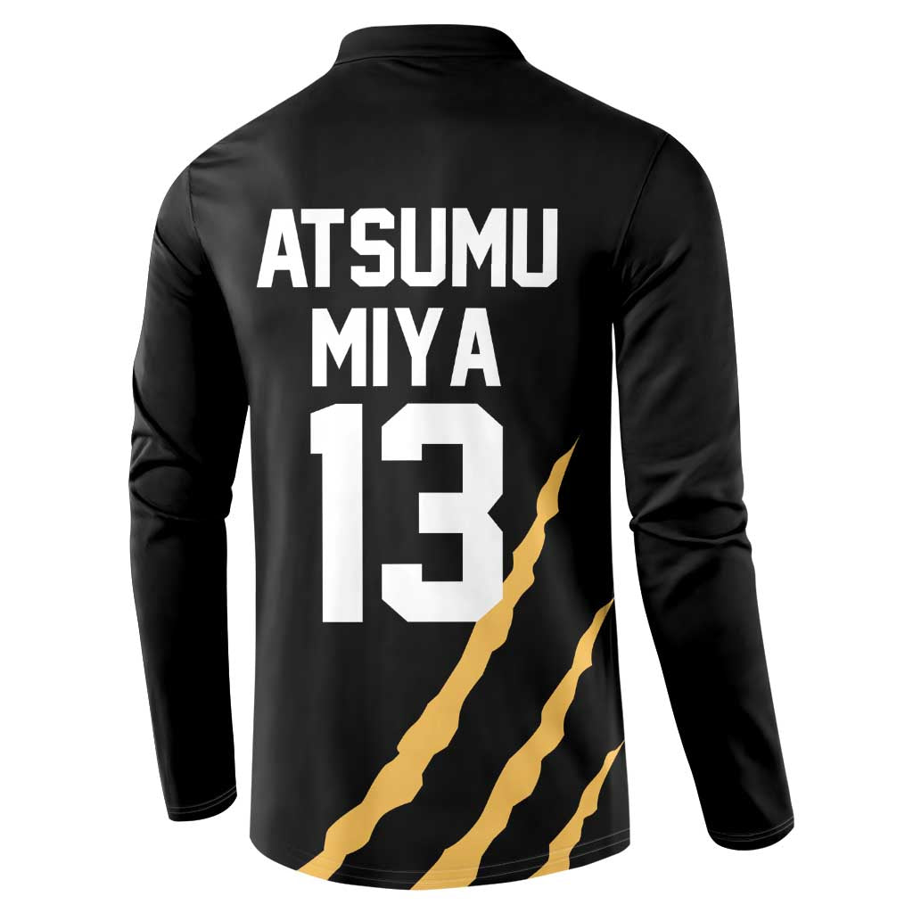 MSBY Atsumu Miya - Number 13 - Haikyu Button Sweatshirt Anime Uniform Style