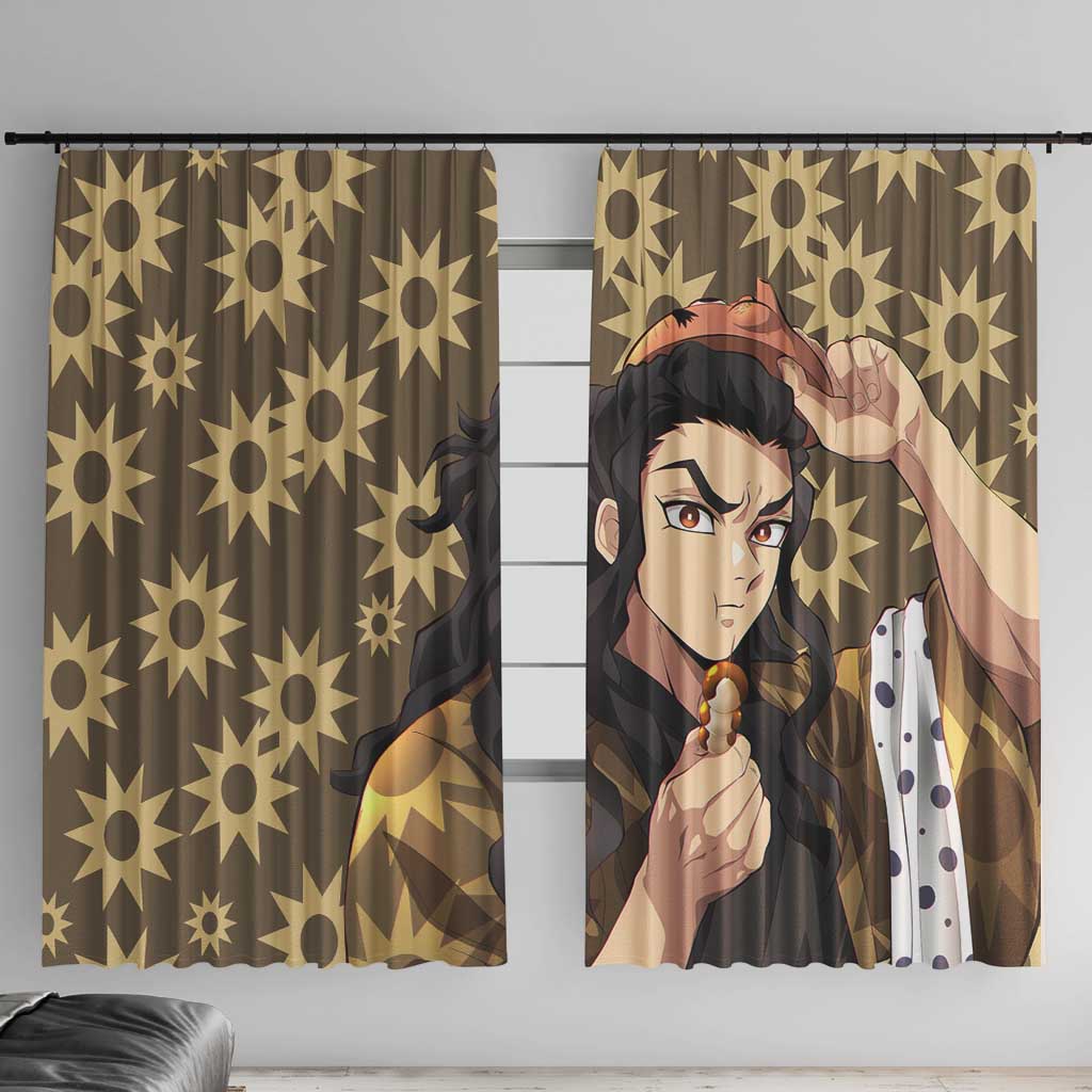 Hotaru Haganezuka - Demon Slayer Window Curtain Anime Style