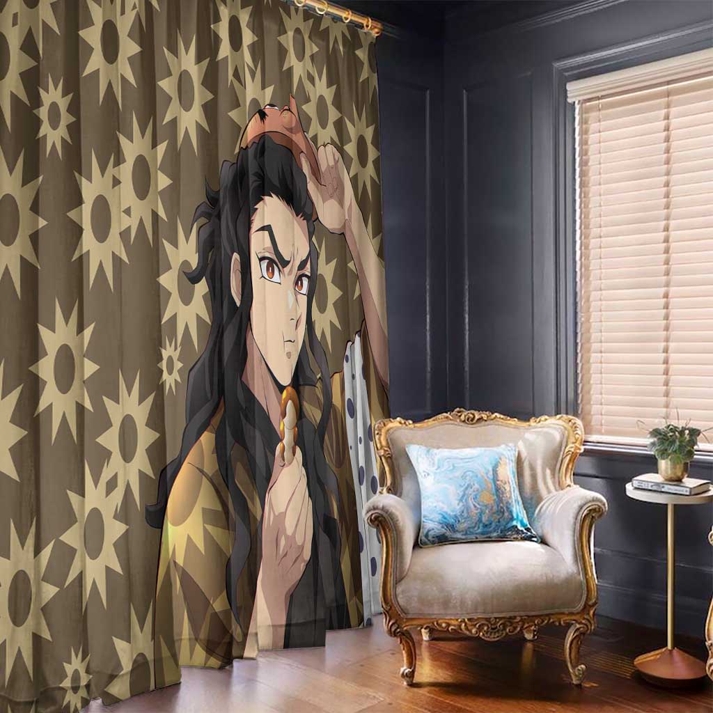 Hotaru Haganezuka - Demon Slayer Window Curtain Anime Style