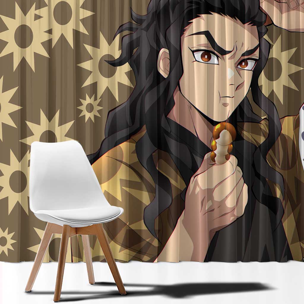 Hotaru Haganezuka - Demon Slayer Window Curtain Anime Style