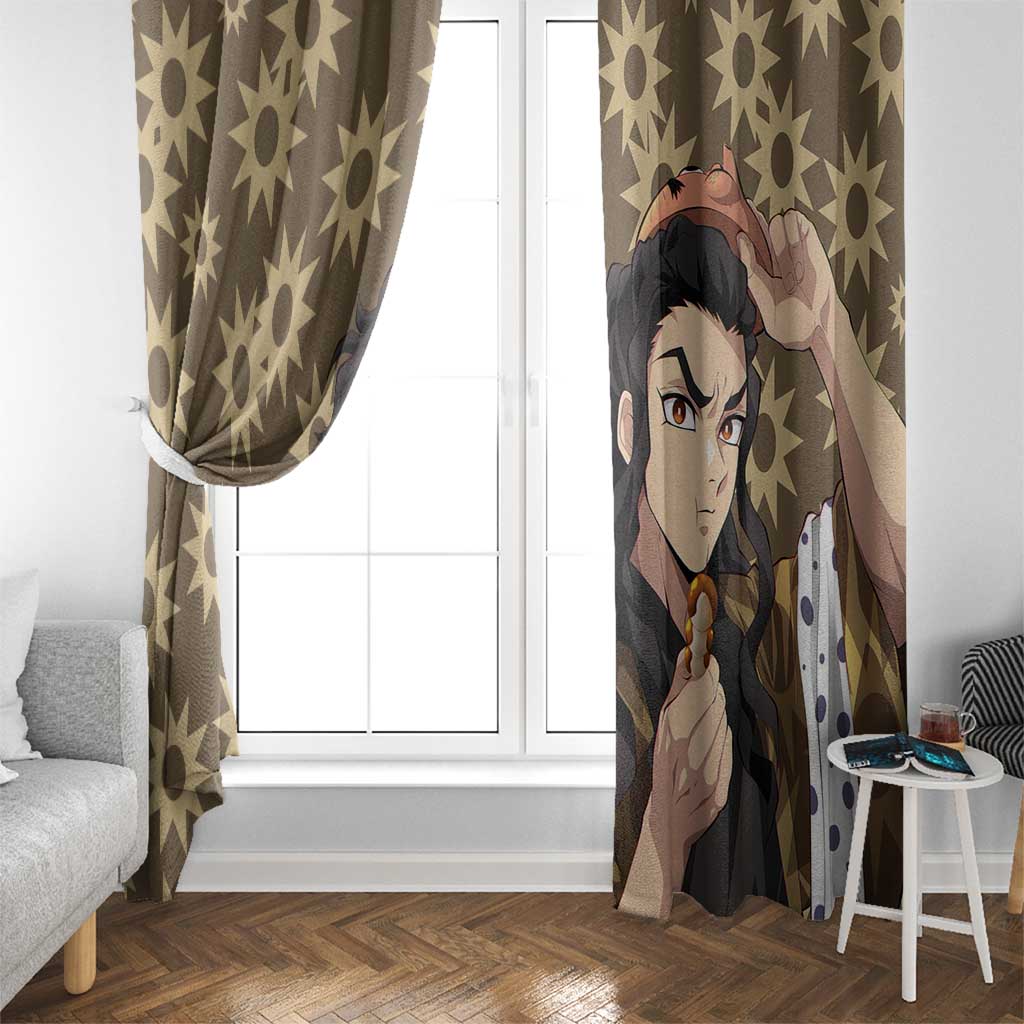 Hotaru Haganezuka - Demon Slayer Window Curtain Anime Style
