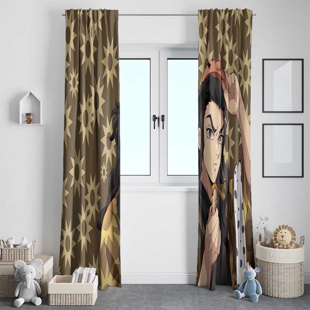 Hotaru Haganezuka - Demon Slayer Window Curtain Anime Style