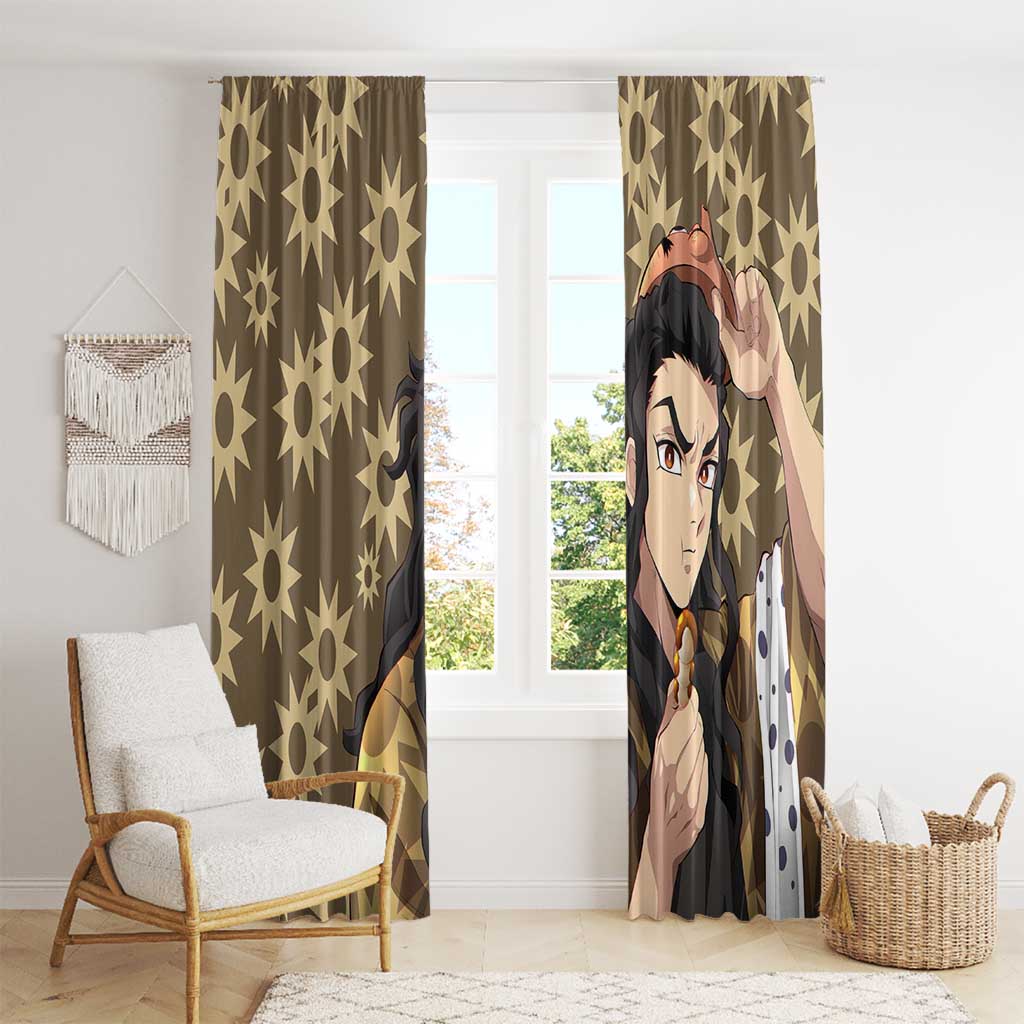 Hotaru Haganezuka - Demon Slayer Window Curtain Anime Style