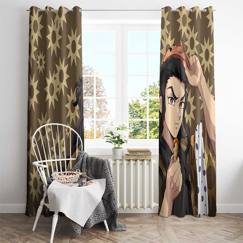 Hotaru Haganezuka - Demon Slayer Window Curtain Anime Style