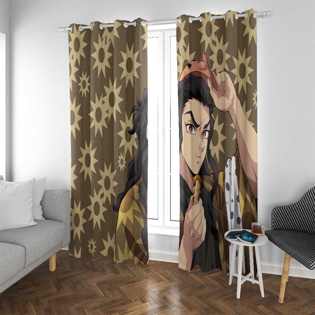 Hotaru Haganezuka - Demon Slayer Window Curtain Anime Style