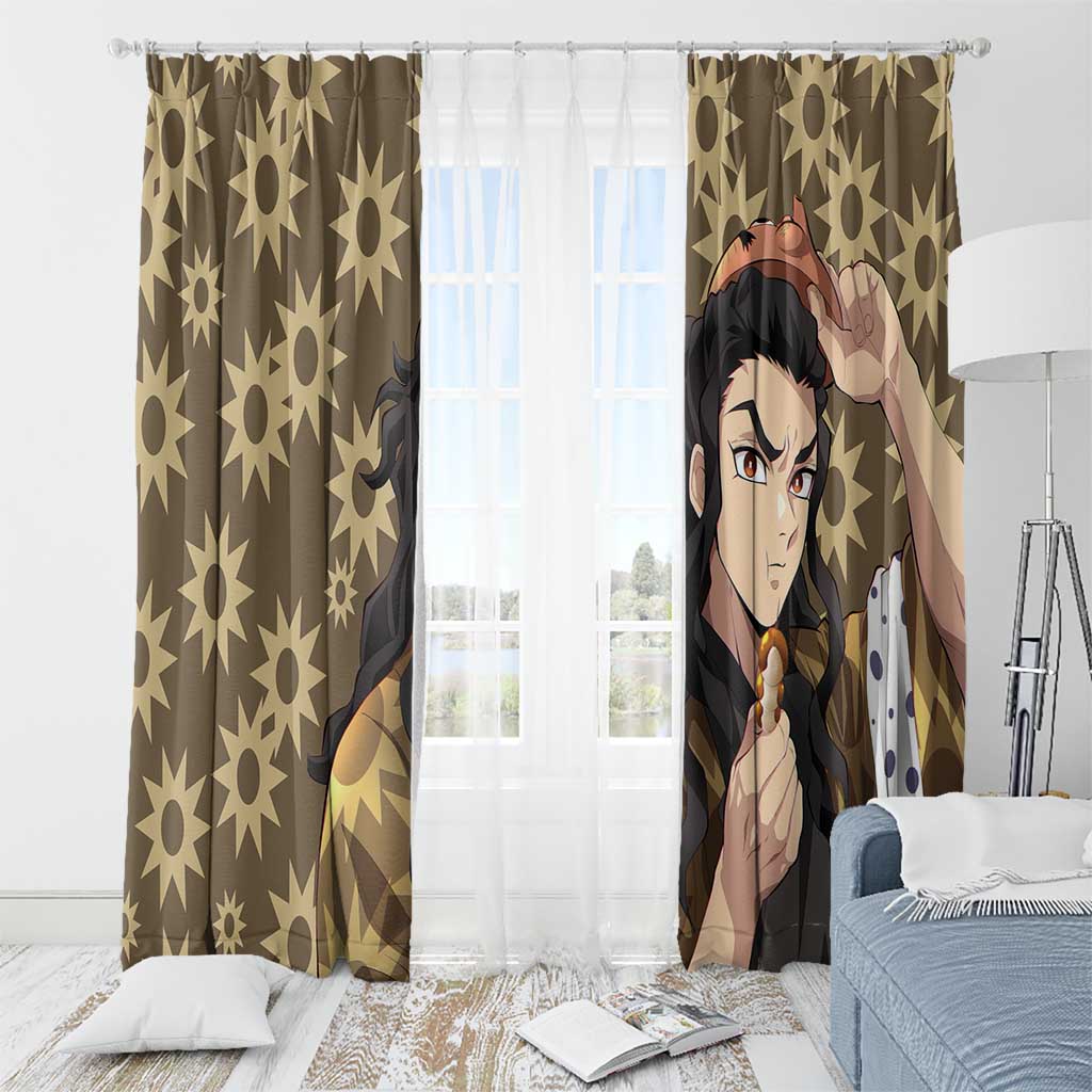 Hotaru Haganezuka - Demon Slayer Window Curtain Anime Style