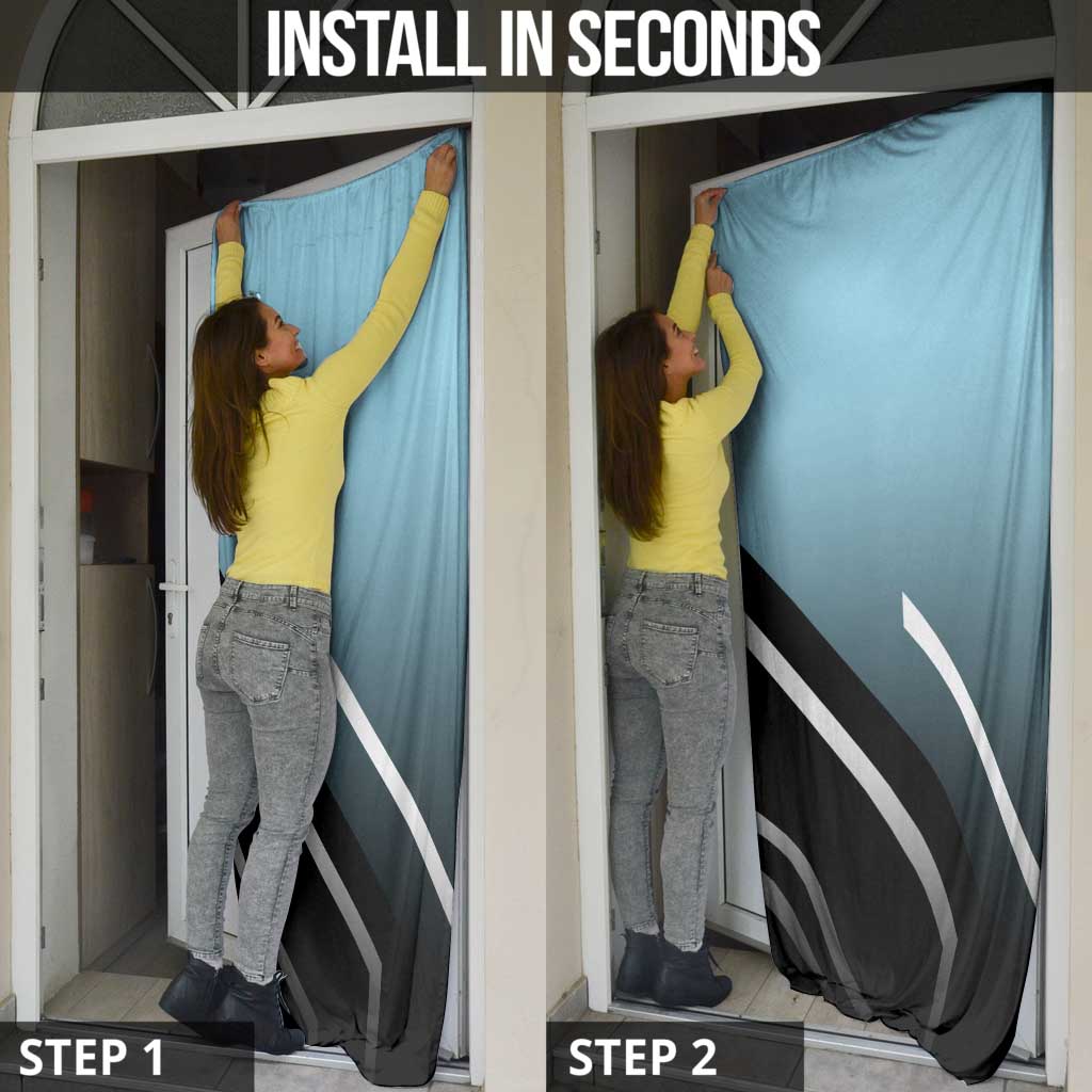 Gogeta Dragon Ball Door Cover with Fusion Form and Dynamic Action Pose Design - The Mazicc