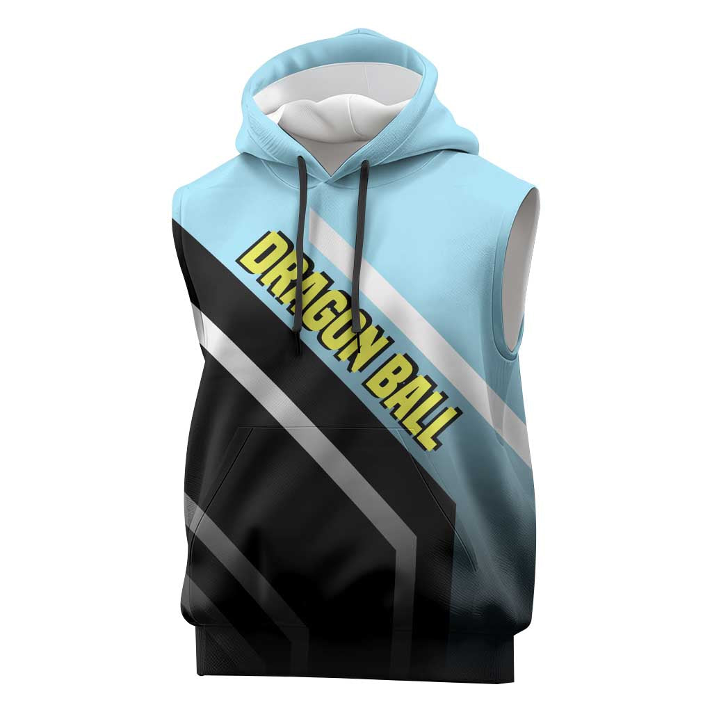 Gogeta Dragon Ball Sleeveless Hoodie with Fusion Form and Dynamic Action Pose Design - The Mazicc