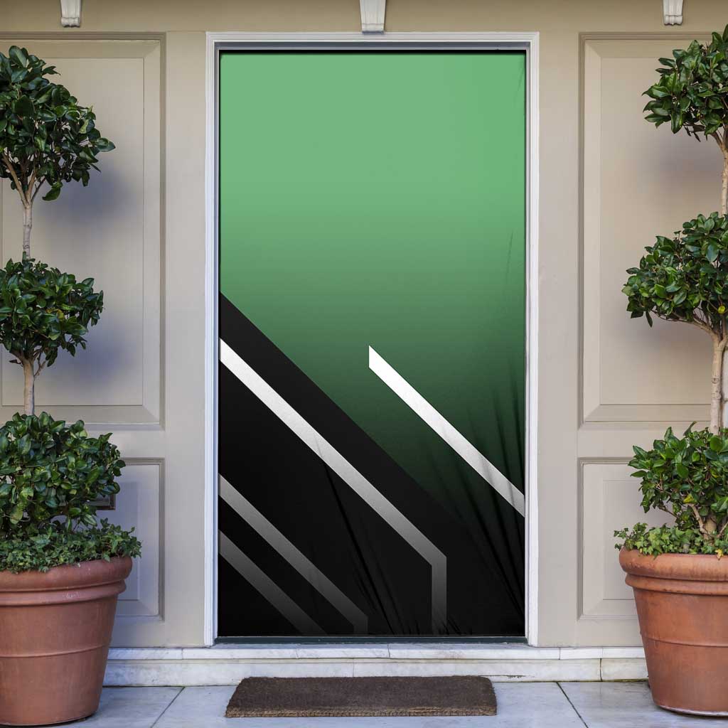 Gon Freecss Hunter x Hunter Door Cover with Green Outfit and Adventure-Ready Pose Design - The Mazicc