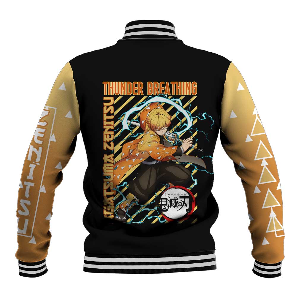 Agatsuma Zenitsu Demon Slayer Baseball Jacket Anime Style